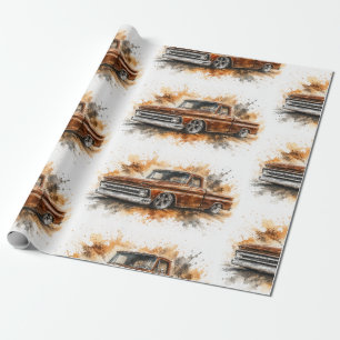 Amerikaanse Muscle Car Inpakpapier