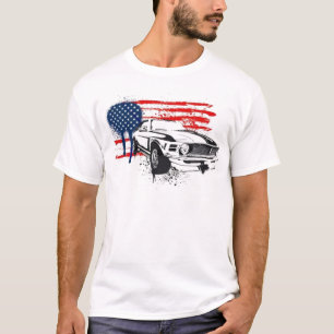 Amerikaanse Musculair Vlag Camaro... - Gepersonali T-shirt