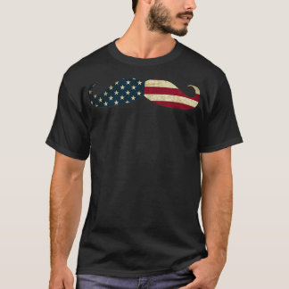 Amerikaanse Mustache vlag op 4 juli Cool Pullover