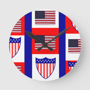 Amerikaanse muur klok