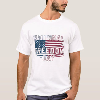Amerikaanse Nationale Dag van de Vrijheid T-shirt 
