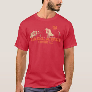 Amerikaanse nationale parken in Badlands South Dak T-shirt