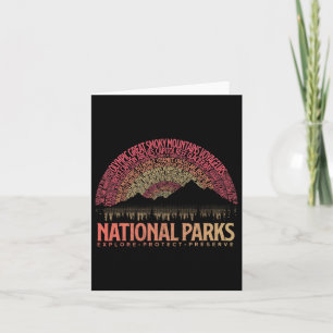 Amerikaanse nationale parken verkennen Protect Pre Kaart