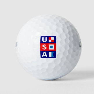Amerikaanse Nautical Red White Blue Maritime Saili Golfballen