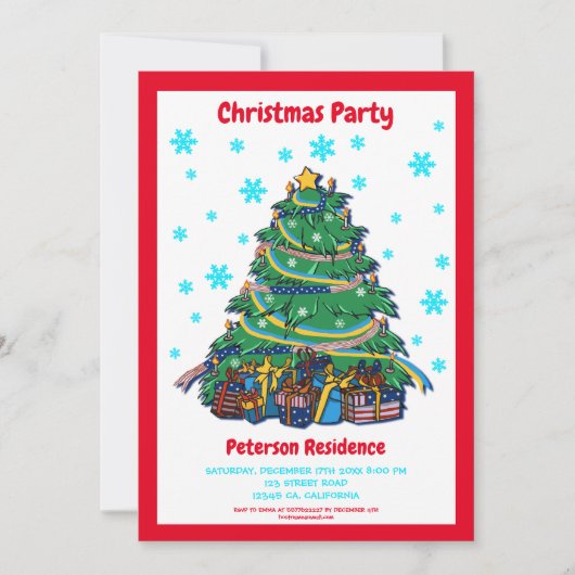 Amerikaanse Oekraïense kerstboom personaliseren Kaart (Voorkant)