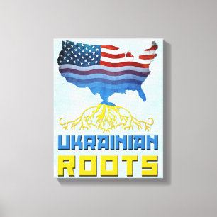 Amerikaanse Oekraïense Roots Canvas Print