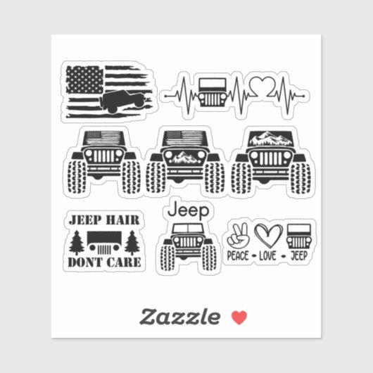 Amerikaanse off-road sticker (Vel)