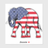Amerikaanse olifant sticker (Vel)