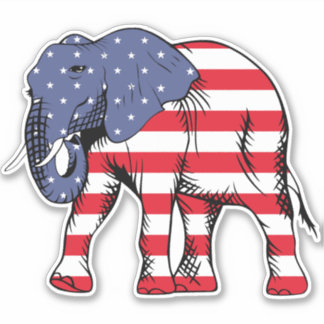 Amerikaanse olifant sticker