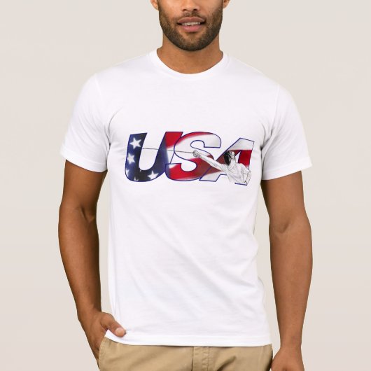 Amerikaanse omheining - Wit Shirt (Voorkant)