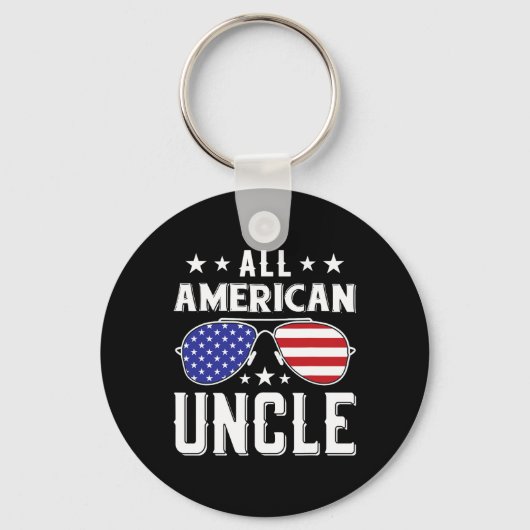 Amerikaanse Onafhankelijkheidsdag 4 juli All Ameri Sleutelhanger (Voorkant)