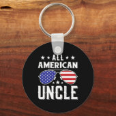 Amerikaanse Onafhankelijkheidsdag 4 juli All Ameri Sleutelhanger (Voorkant)