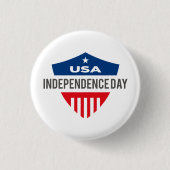 Amerikaanse Onafhankelijkheidsdag 4 juli Ronde Button 3,2 Cm (Voorkant)