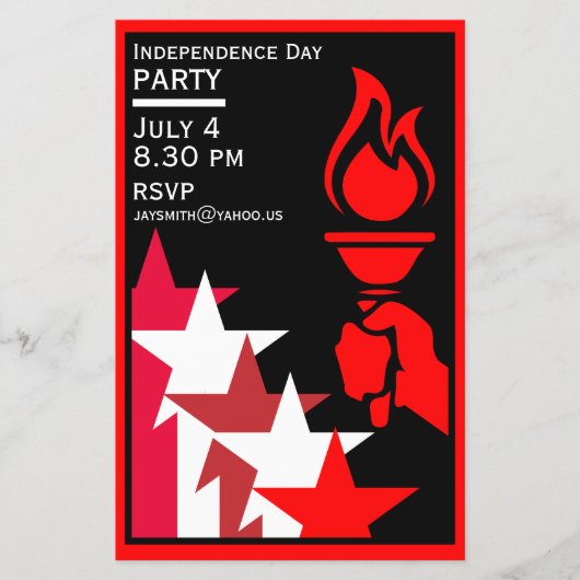Amerikaanse Onafhankelijkheidsdag Flyer (Voorkant)