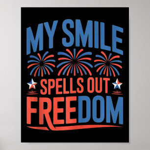 Amerikaanse Onafhankelijkheidsdag Mannen Vrouwen. Poster