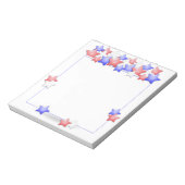 Amerikaanse Onafhankelijkheidsdag Patriottische St Notitieblok (Gedraaid)