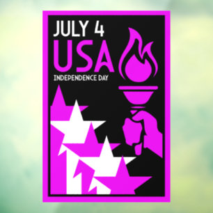 Amerikaanse Onafhankelijkheidsdag Raamsticker