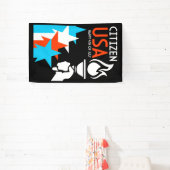 Amerikaanse Onafhankelijkheidsdag Spandoek (Insitu)