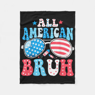 Amerikaanse Onafhankelijkheidsdagen Vuurwerk Patri Fleece Deken