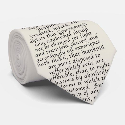 Amerikaanse onafhankelijkheidsverklaring stropdas (Opgerold)