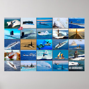 AMERIKAANSE ONDERZEEËRS "Montage" Poster