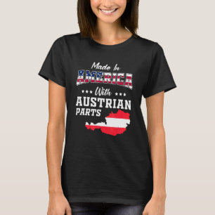 Amerikaanse Oostenrijkse Delen Oostenrijk Kaart Ve T-shirt