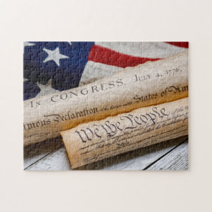 Amerikaanse oprichtingsdocumenten legpuzzel