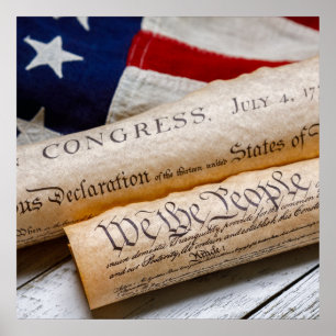 Amerikaanse oprichtingsdocumenten poster