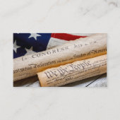 Amerikaanse oprichtingsdocumenten visitekaartje (Voorkant)