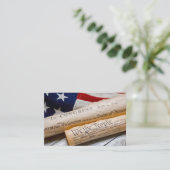 Amerikaanse oprichtingsdocumenten visitekaartje (Staand voorkant)