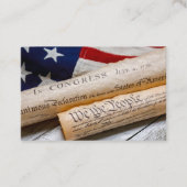 Amerikaanse oprichtingsdocumenten visitekaartje (Voorkant)