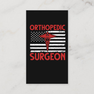 Amerikaanse orthopedische chirurg visitekaartje