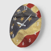 AMERIKAANSE OUDE VLAG GROTE KLOK (Hoek)