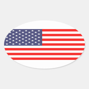Amerikaanse ovalen Vlag van Amerika Ovale Sticker