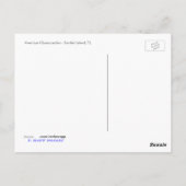 Amerikaanse Oystercatcher Briefkaart (Achterkant)