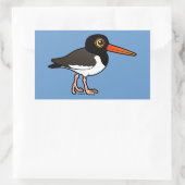 Amerikaanse Oystercatcher Rechthoekige Sticker (Tas)
