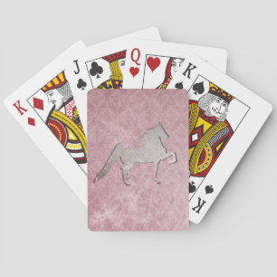 Amerikaanse Paarse tapekaarten met zadel zadels Pokerkaarten