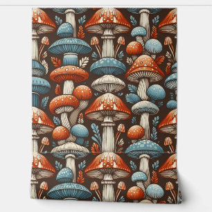 Amerikaanse paddestoelen behang