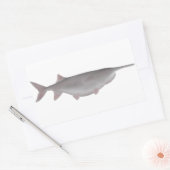 Amerikaanse paddlefish rechthoekige sticker (Envelop)