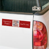 Amerikaanse Pagan Bumpersticker (Op Truck)