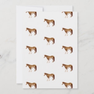 Amerikaanse Paint Horse Aquarel Equestrian Bedankkaart
