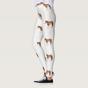 Amerikaanse Paint Horse Equestrian Aquarel Leggings