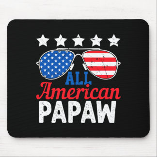 Amerikaanse Papaw Retro 4 juli Patriottisch Muismat
