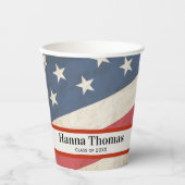 Amerikaanse partij voor militaire patriottische gr papieren bekers (Voorkant)