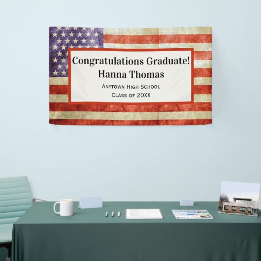 Amerikaanse partij voor militaire patriottische gr spandoek (Beurs)