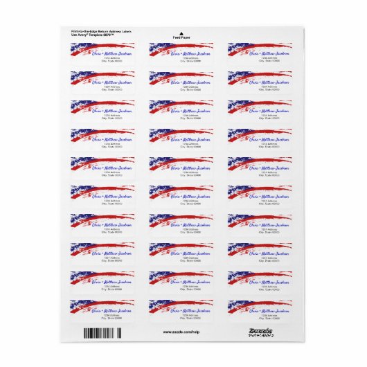 Amerikaanse partij voor militaire terugtrekking ui etiket (Full Sheet)