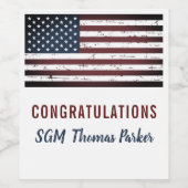 Amerikaanse partij voor patriottisme wijn etiket (Enkel label)