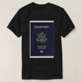 Amerikaanse paspoort iPhone Case T-shirt (Design voorkant)