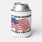 Amerikaanse patriot blikjeskoeler (Blikje Achterkant)