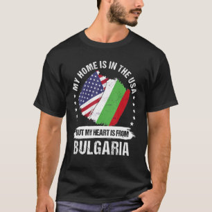 Amerikaanse patriot Bulgarije vlag Amerikaans Bulg T-shirt